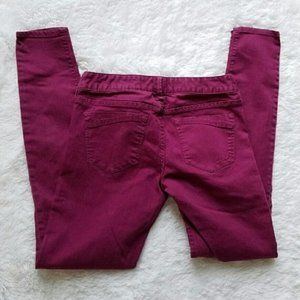 Express Stella Low Rise Skinny Jeans Leggings Pink